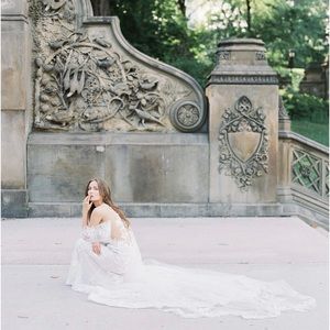 Rita Vinieris Wedding Gown and Veil